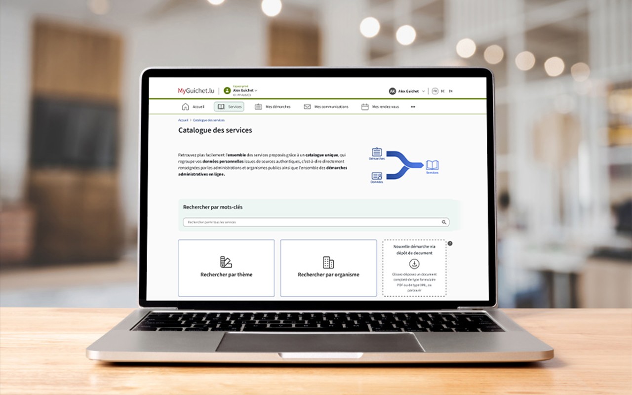 Discover the new MyGuichet.lu services catalogue - Guichet.lu - Luxembourg